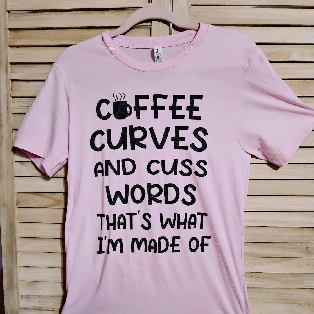 Pink and Black Short Sleeve Graphic Tee - Picture 2 of 3